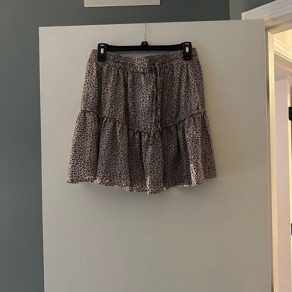 Showpo Leopard Print A-Line Skirt
